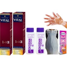 Vital Saç Boyası 7-00 Kumral  2AD. Oksidan 20VOL 2AD.