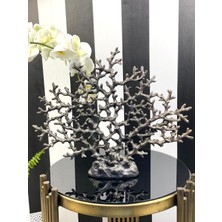 Mirsa Global Mercan Çok Dallı  Hayat Ağacı Biblo Antrasit