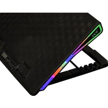 Inca Arrax Iı INC-609TGS 13-17" Siyah 2x Rgb Fanlı Notebook Soğutucu