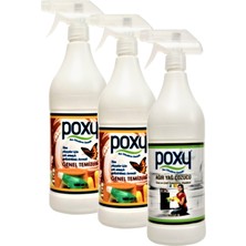 Poxy Çok Amaçlı Genel Temizlik 2 x 1 Lt & Ağır Yağ Çözücü 1 Lt