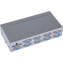 Powermaster PM-2553-2508 1920X1440 250 Mhz 8 Port VGA Dağıtıcı Splıtter