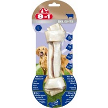 8in1 Delights Bones Biftekli Köpekler Için Ağız Bakım Kemiği Large