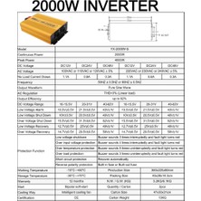 Mexxsun 2000W-4000W 12V Tam Sinüs İnverter Çevirici İnvertör Mexxsun