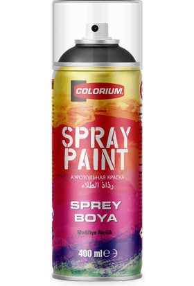 Colorium Ral 9005 Parlak- Siyah Parlak - Sprey Boya / 400ML