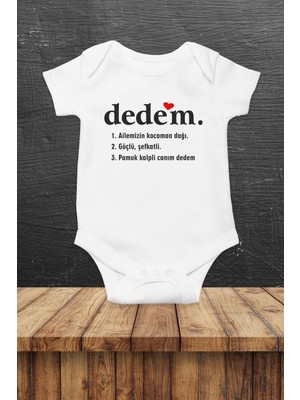 Limon Dedem Baskılı Yarım Kollu Bebek Body & Zıbın