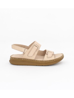 Tarçın Kadın Deri Sandalet TRC59-0007