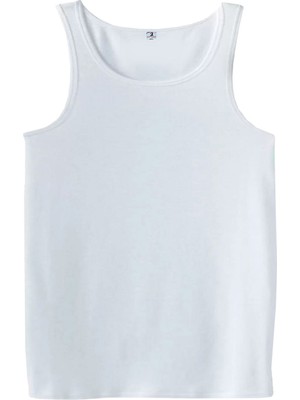 Redzone Büyük Beden Battal Boy Redzone Klasik Pamuk Atlet Beyaz