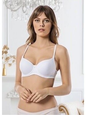 Godewo Beyaz Desteksiz Kulaklı Kaplı Sütyen GB-TS2002