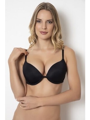 Godewo Siyah Double Push Up Destekli Micro Sütyen GD-TS2006S