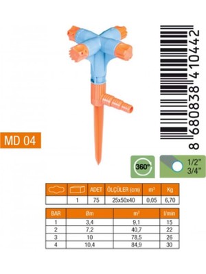 Stihl Normal 4lü Sprınk (Kısa Meme) MD04