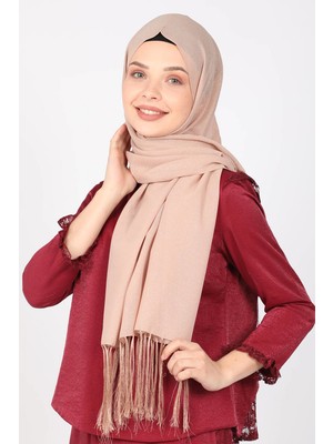 Miray Miray Koyu Bej Simli Abiye Şal
