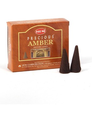 Hem Amber Aromalı Konik Tütsü