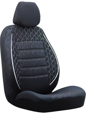 GOF Serisi Ford Focus Koltuk Kılıfı Gof Siyah-Beyaz