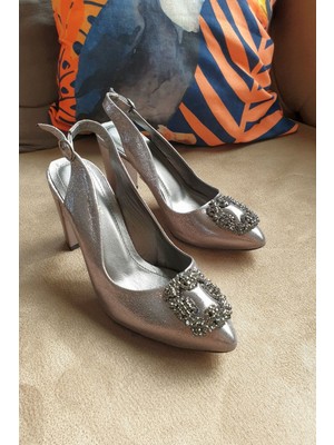 Topukla 2659-S Kalın Topuk Abiye Ayakkabı