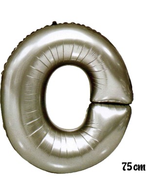 Pazariz  75  cm O Harfi Folyo Balon Gümüş