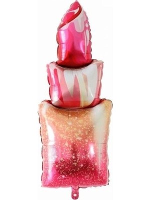 Pazariz  Folyo Balon Doğum Günü Balonu Parti Balonu 112  cm Ruj