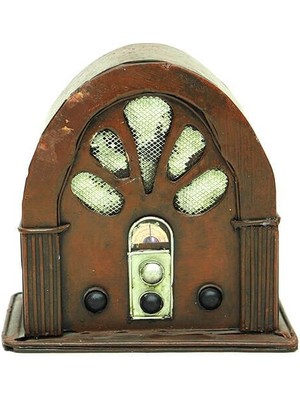 Tunga Radyo Kumbara Vintage El Yapımı Dekoratif Hediyelik