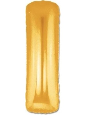 Pazariz  Harf Folyo Balon I Harfi Büyük Boy Balon Altın Sarısı /dore 100CM