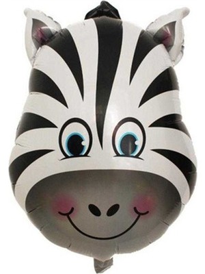 Pazariz  Zebra Kafa Folyo Balon