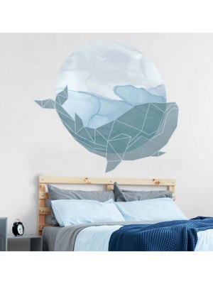 Kt Grup Boho Okyanus ve Balina Duvar Sticker