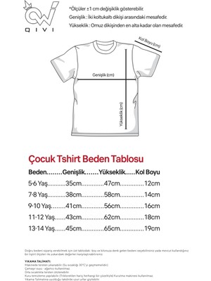 Qivi Supra Baskılı Unisex Çocuk Beyaz T-Shirt