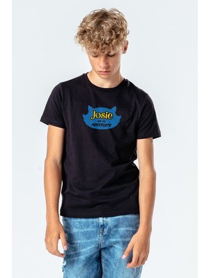 Qivi Riverdale Josie And The Pussycats Baskılı Unisex Çocuk Siyah Tshirt