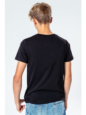 Qivi Pubg Pubg Evolıtıon Baskılı Unisex Çocuk Siyah Tshirt
