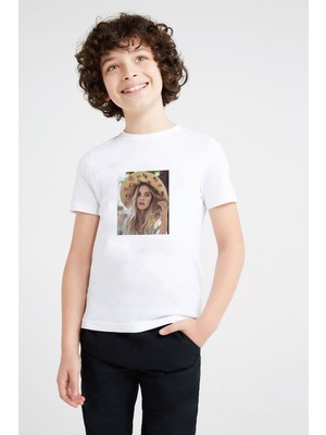 Qivi Riverdale Polly Baskılı Unisex Çocuk Beyaz T-Shirt