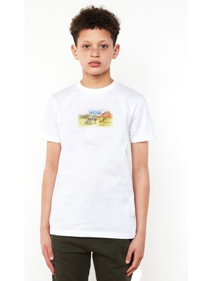 Qivi Pokemon Mystery Dungeon Dx Baskılı Unisex Çocuk Beyaz T-Shirt