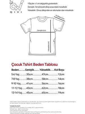 Qivi Tianna Crownguard Baskılı Unisex Çocuk Beyaz T-Shirt