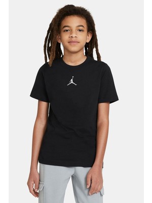 Qivi Basketbol Baskılı Unisex Çocuk Siyah Tshirt