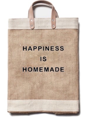 Moncvas Jüt Hasır Plaj Çantası( Happıness Is Homemade)