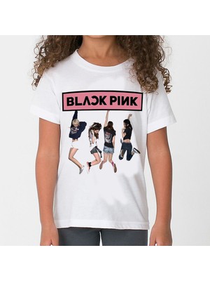 TakeTshirt Blackpink Çocuk Tişört Beyaz Unisex