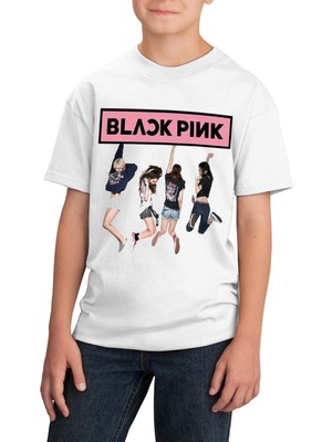 TakeTshirt Blackpink Çocuk Tişört Beyaz Unisex