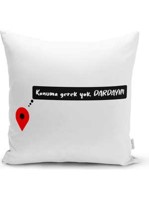 Real Homes Özel Tasarım Dardayım Dijital Baskılı Modern Yastık Kırlent Kılıfı