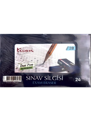 Ticon Sınav Silgisi Mavi 24'lü