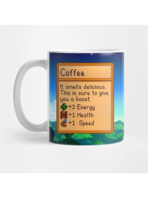 Pixxa Stardew Valley Coffee - Kahve Temalı Porselen Kupa Bardak