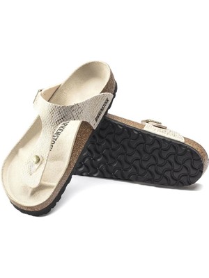 Birkenstock Birkenstock-Kadın-Gızeh Mf-Shıny Python EGGSHELL-BEJ-1018481
