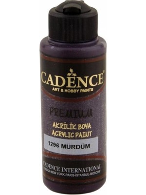 Cadence Premium Akrilik Boya 1296 Mürdüm 120ML