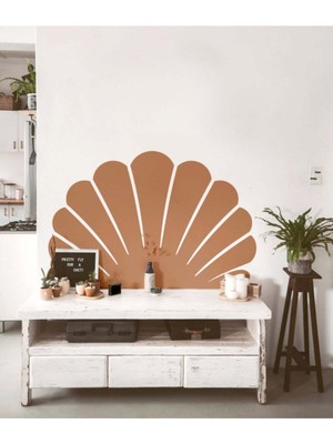 Kt Grup Bohem Yarım Güneş Özel Tasarım Duvar Sticker