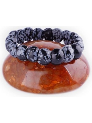 Maranki Karlı Obsidyen Bileklik Model 2