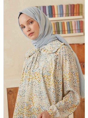 Fresh Scarfs Ince Pamuk Vual Sal Pastel Mavi