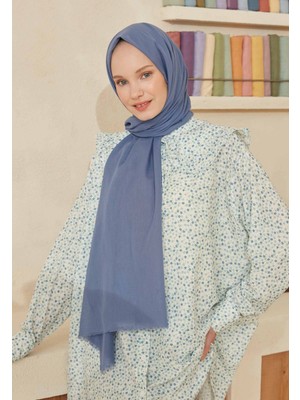Fresh Scarfs Ince Pamuk Vual Sal Kot Mavi