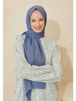 Fresh Scarfs Ince Pamuk Vual Sal Kot Mavi