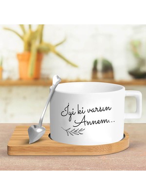 Hediyesec Iyi Ki Varsın Annem Temalı Çay Kahve Fincanı