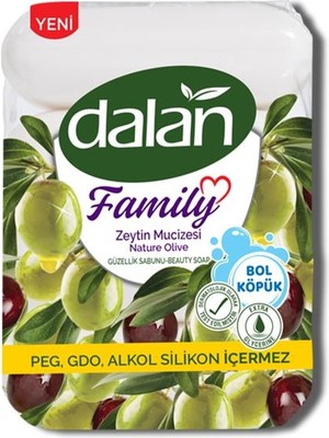 Dalan Family Zeytinyağlı Sabun Bol Köpük Özelliğiyle 75x4 gr Zeytin Mucizesi