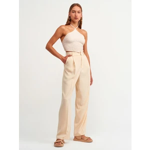 7954 Yüksek Bel Pantolon-Natural