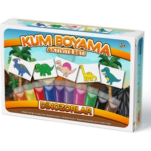 Kumbo Kum Boyama Dinozorlar  Kum Boyama Aktivite Seti 5'li