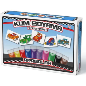 Kumbo Kum Boyama Arabalar  Kum Boyama Aktivite Seti 5'li Paket