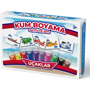 Kumbo Kum Boyama Uçaklar Kum Boyama Aktivite Seti 5'li Paket